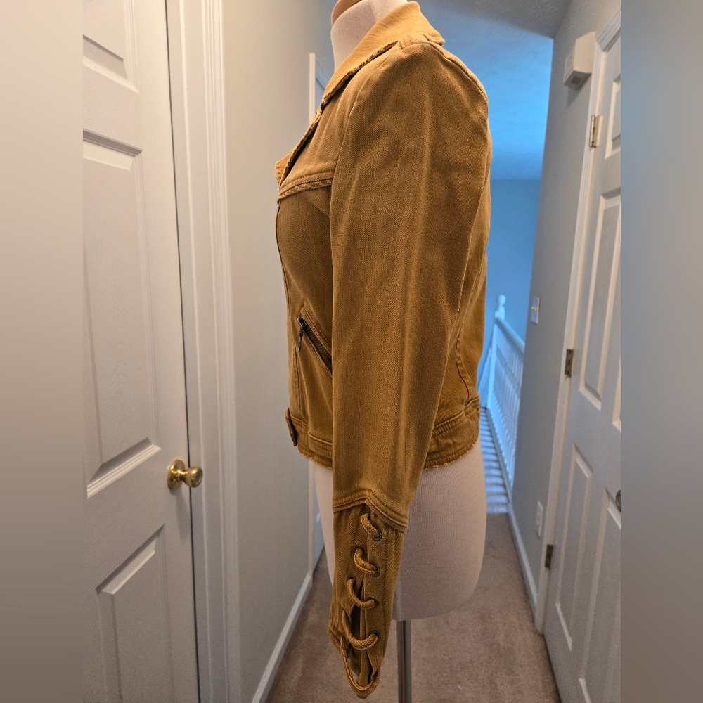 Free People Distressed Jacket, Size Small - Picture 2 of 4